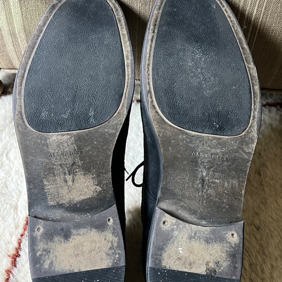 Men's All Saints Black Suede Ankle Chukka Boots Shoes - Picture 14 of 16